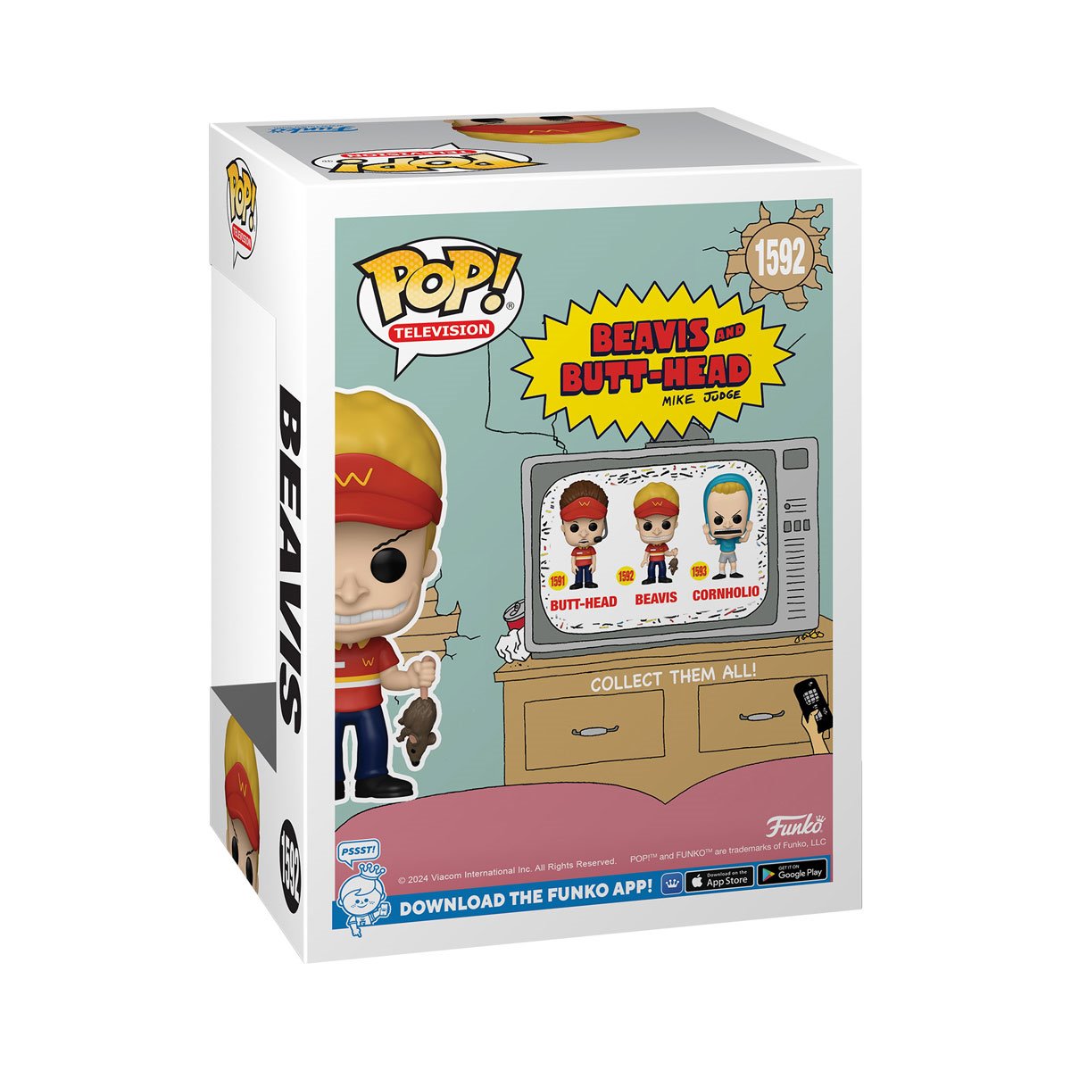 Beavis and Butt-Head Beavis Funko Pop! Vinyl Figure #1592 Funko