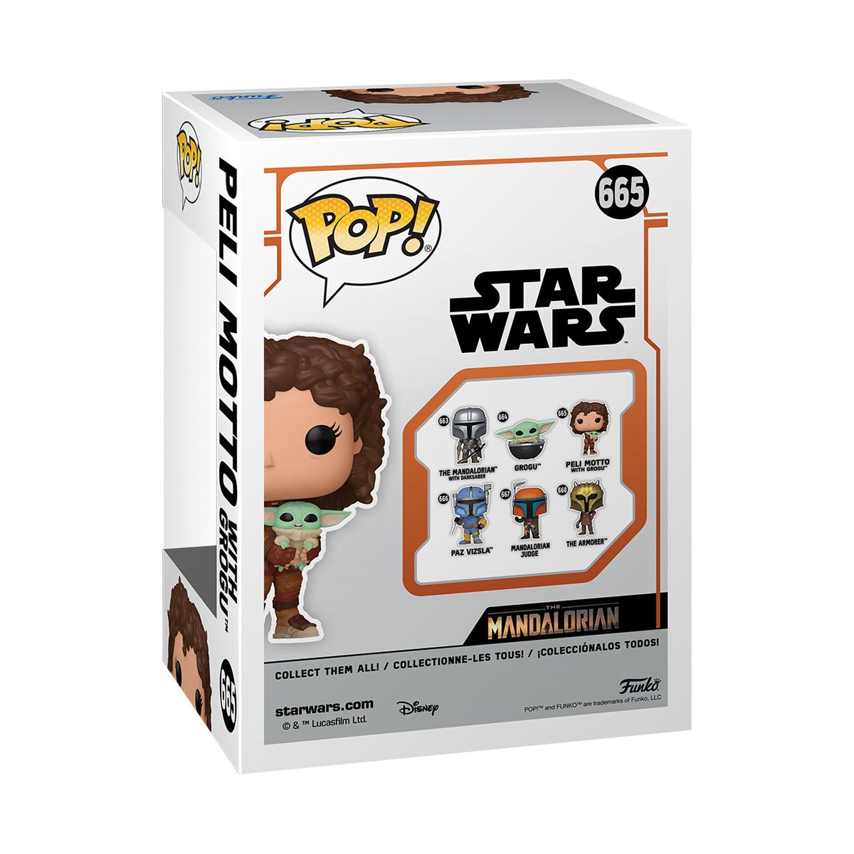 Star Wars: The Mandalorian Peli Motto with Grogu Funko Pop! Vinyl Figure #665 - Hyperdrive Collector Zone