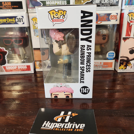 Parks and Recreation Andy as Princess Rainbow Sparkle Funko Pop! Vinyl Figure #1147 Funko