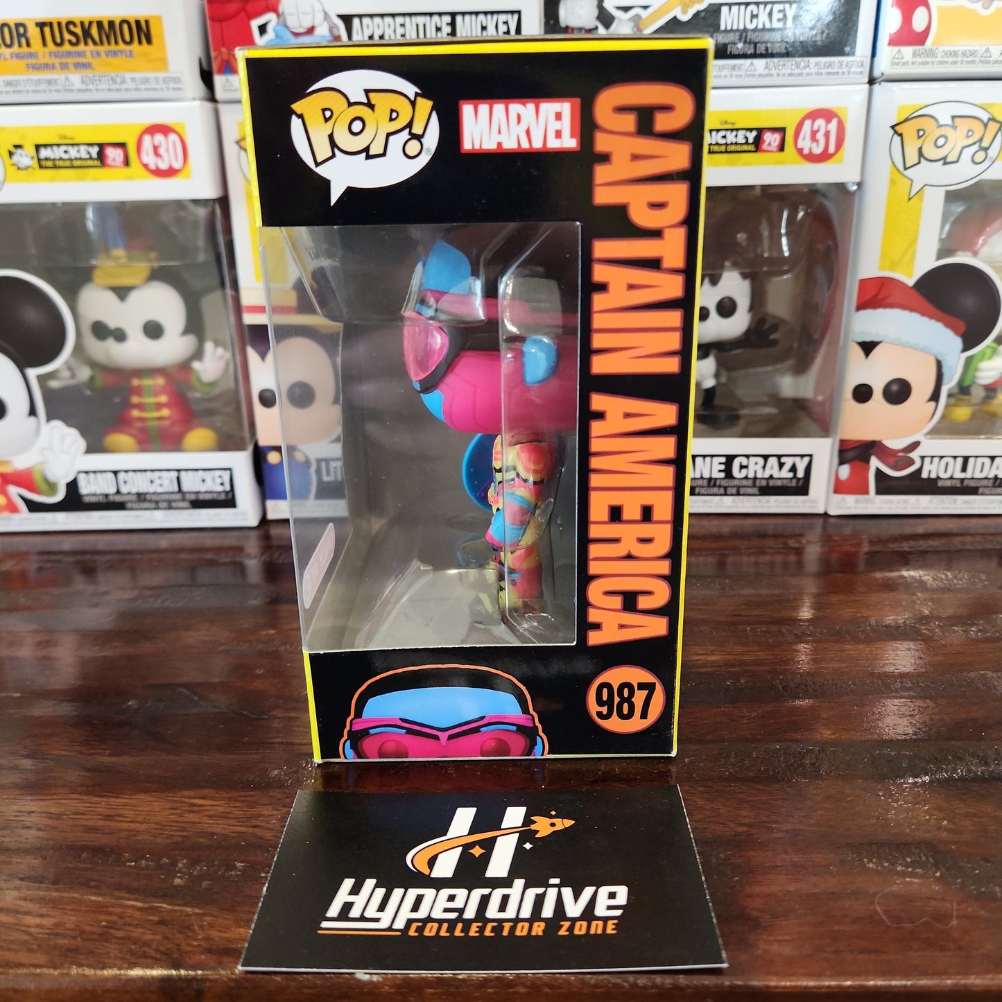 Marvel The Falcon & the Winter Soldier Captain America Blacklight Funko Pop! Vinyl Figure #987 Funko