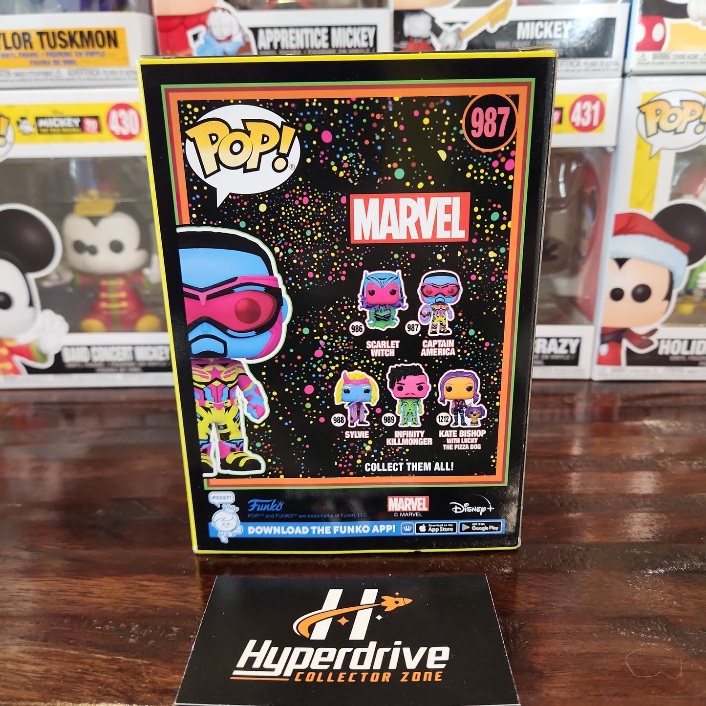 Marvel The Falcon & the Winter Soldier Captain America Blacklight Funko Pop! Vinyl Figure #987 Funko