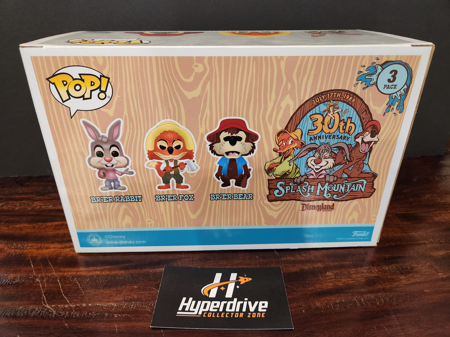 Disney Splash Mountain Br'er Rabbit / Br'er Fox / Br'er Bear Funko PoP! 3 Pack Funko