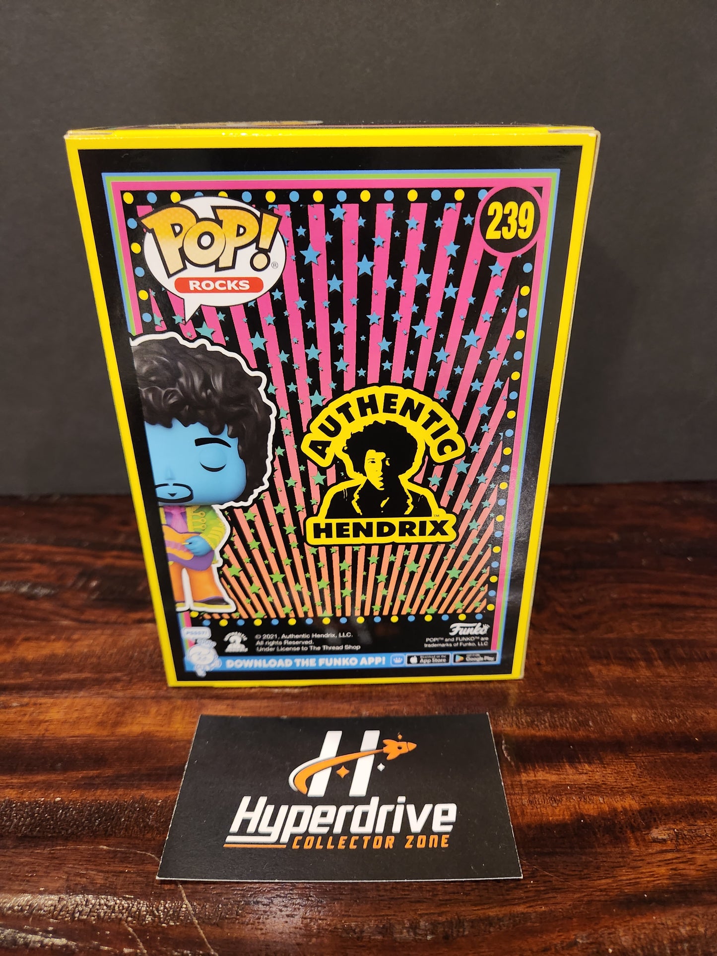 Rocks Jimi Hendrix Funko PoP! Vinyl Figure Blacklight Exclusive Funko