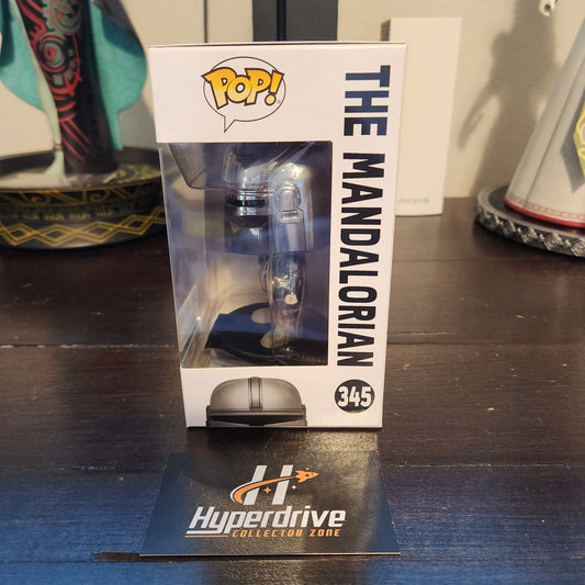 Star Wars The Mandalorian Chrome Funko PoP Vinyl Figure #345 Exclusive Funko