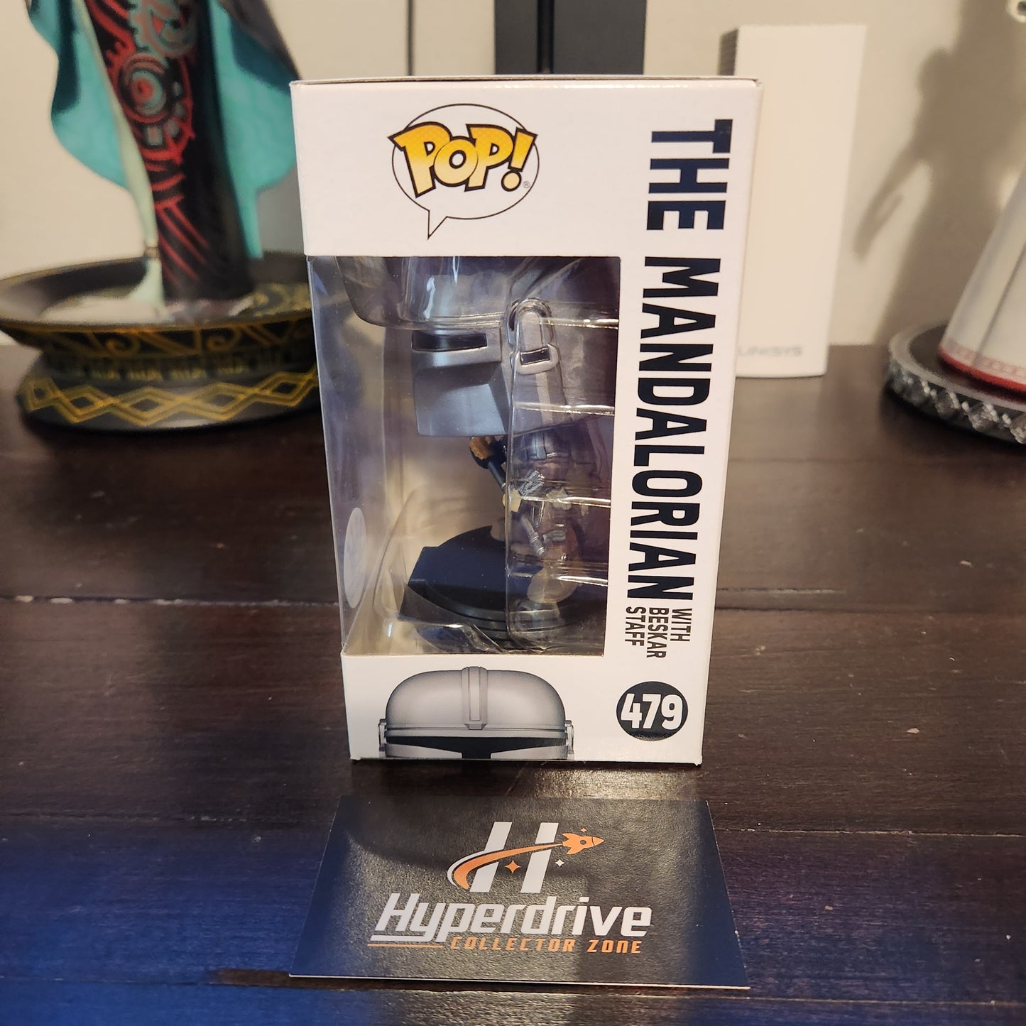 Star Wars The Mandalorian w/ Beskar Staff Funko PoP Vinyl Figure #479 Exclusive Funko