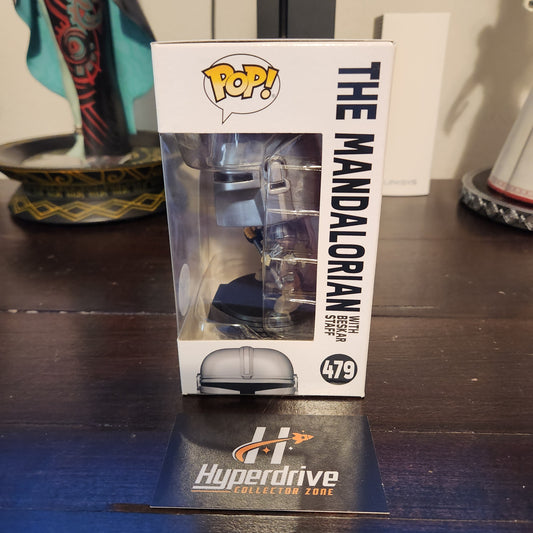 Star Wars The Mandalorian w/ Beskar Staff Funko PoP Vinyl Figure #479 Exclusive Funko