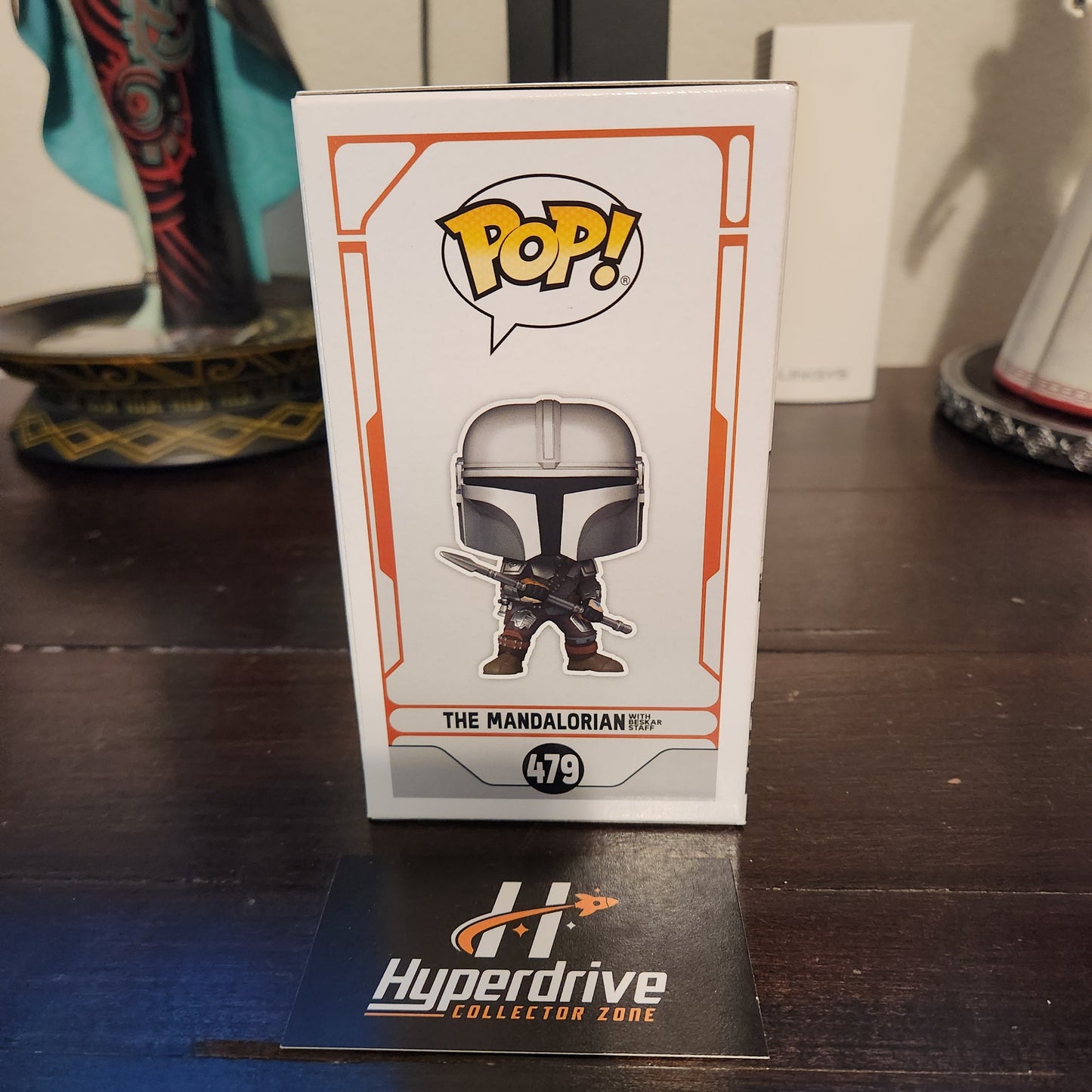 Star Wars The Mandalorian w/ Beskar Staff Funko PoP Vinyl Figure #479 Exclusive Funko