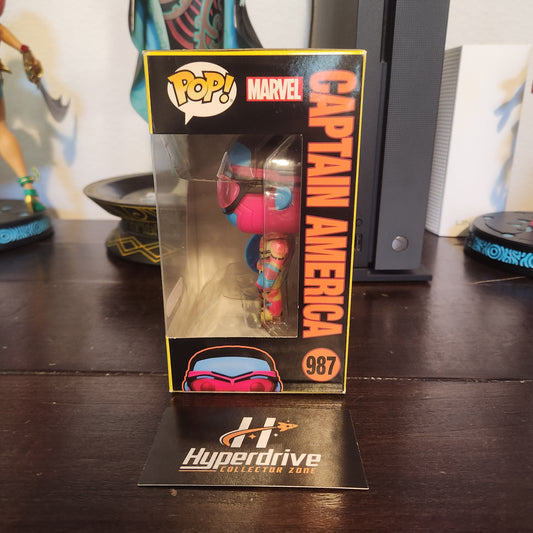 Marvel The Falcon & the Winter Soldier Captain America Blacklight Funko Pop! Vinyl Figure #987 Funko