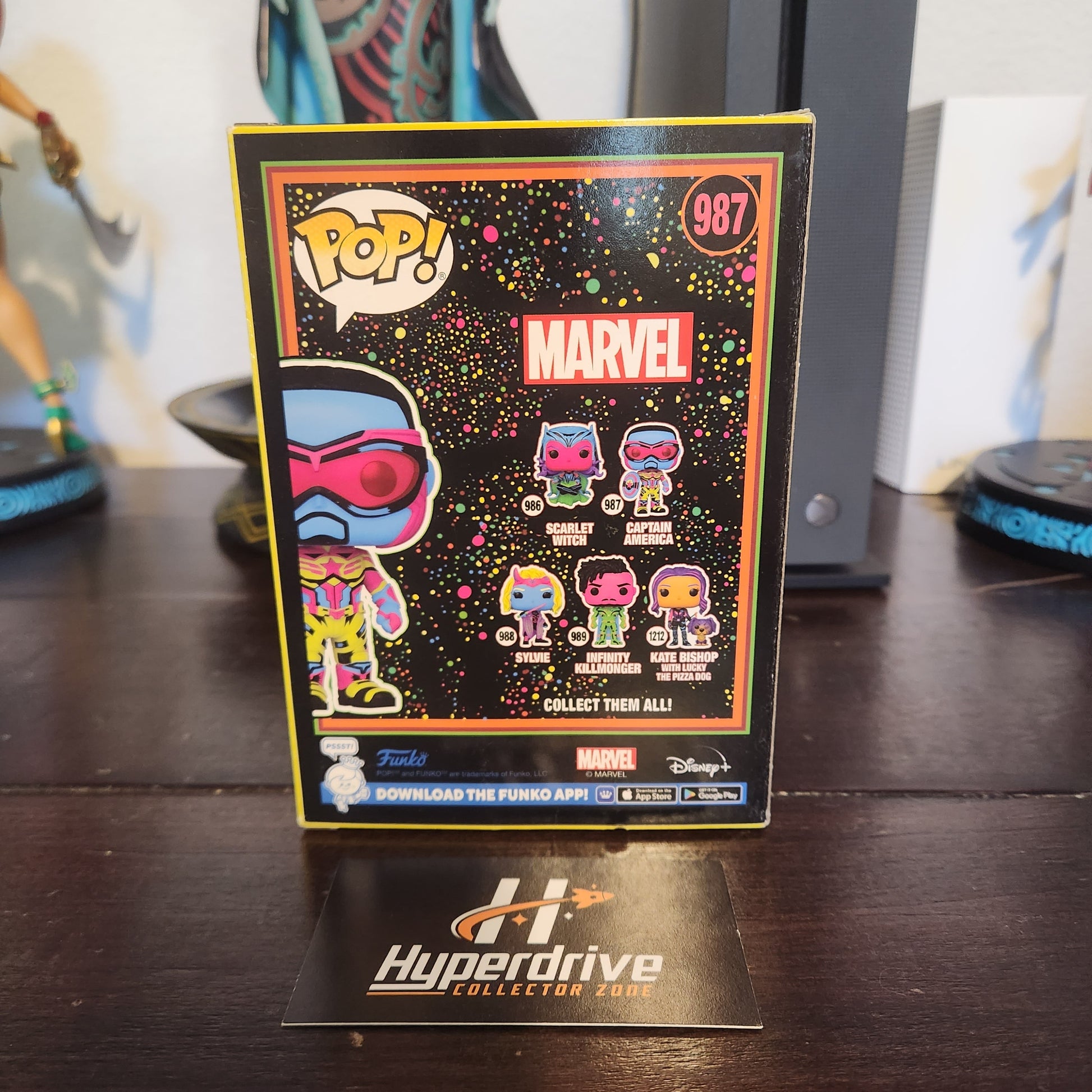 Marvel The Falcon & the Winter Soldier Captain America Blacklight Funko Pop! Vinyl Figure #987 Funko