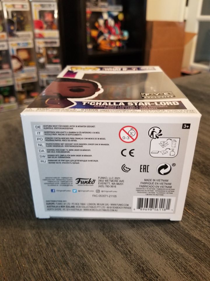 Funko PoP Marvel What If...? T'Challa Star-Lord Exclusive Funko