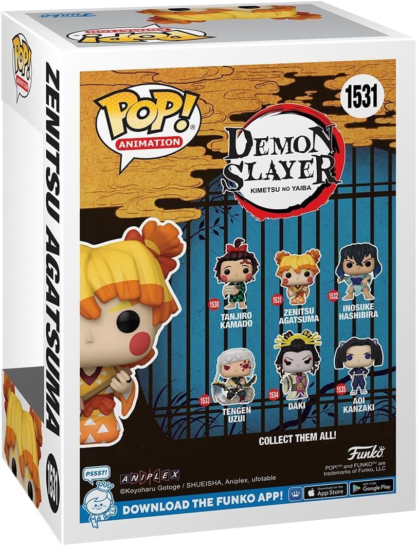 Demon Slayer Zenitsu Agatsuma (Kimono) Funko Pop! Vinyl Figure #1531 *NOT MINT*
