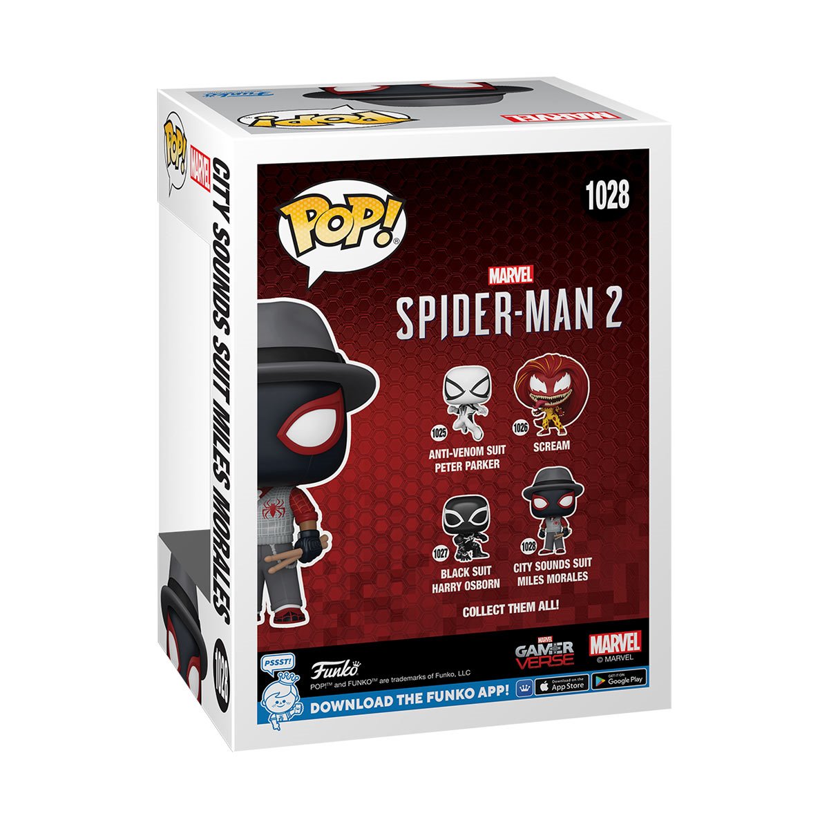 Marvel Spider-Man 2 Video Game City Sounds Suit Miles Morales Pop! Vinyl Figure #1028 Funko