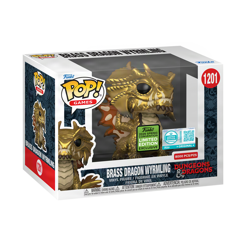 Dungeon & Dragons Brass Dragon Wyrmling Funko PoP! Vinyl Figure Exclusive #1201 Funko