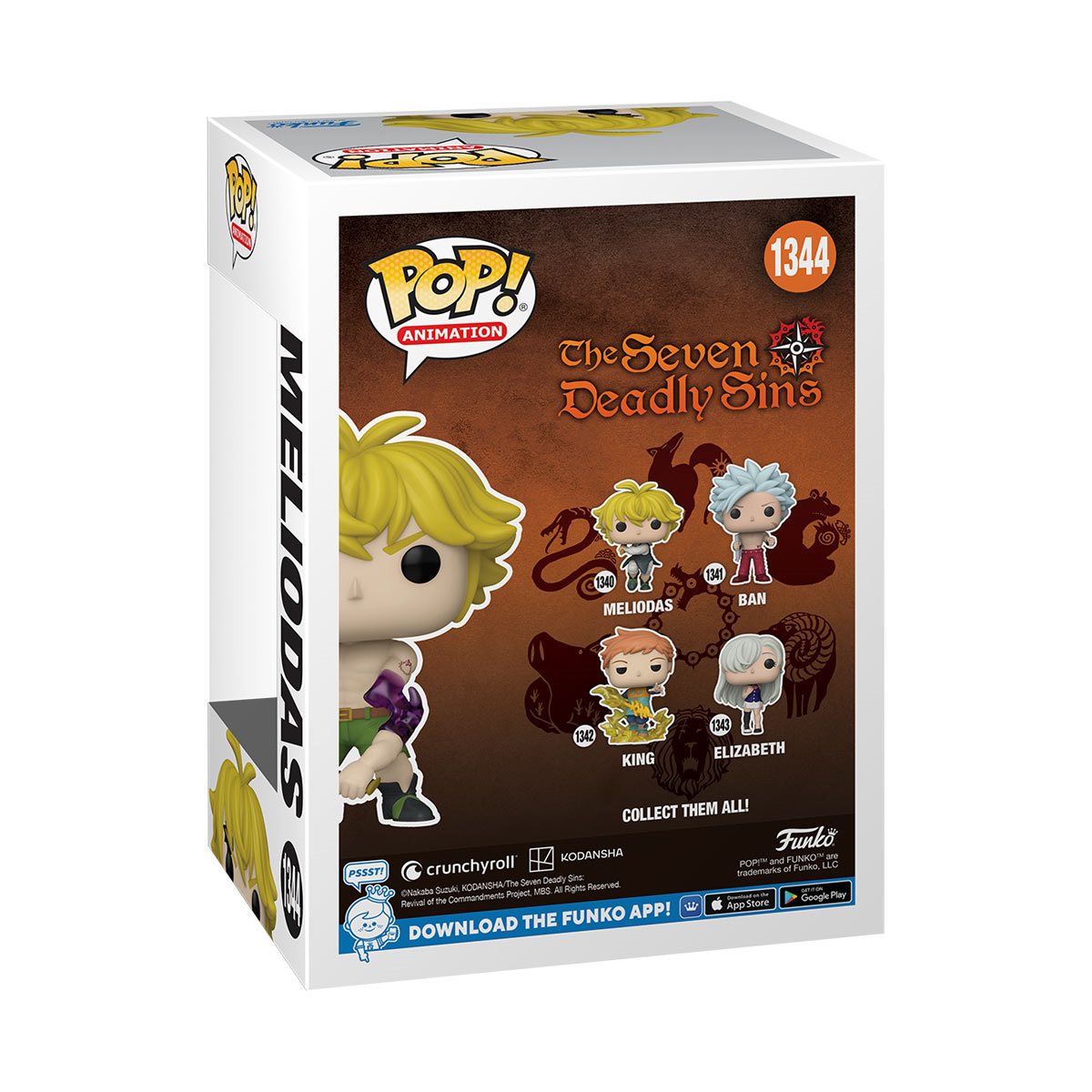 The Seven Deadly Sins Meliodas Demon Mode Funko Pop! Vinyl Figure #1344 - Previews Exclusive Funko