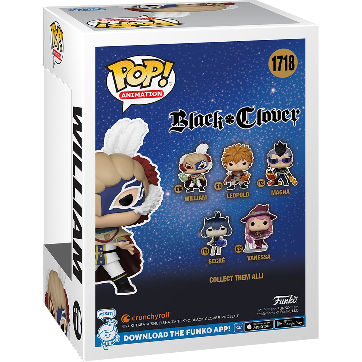 Black Clover William Funko Pop! Vinyl Figure #1718 Funko