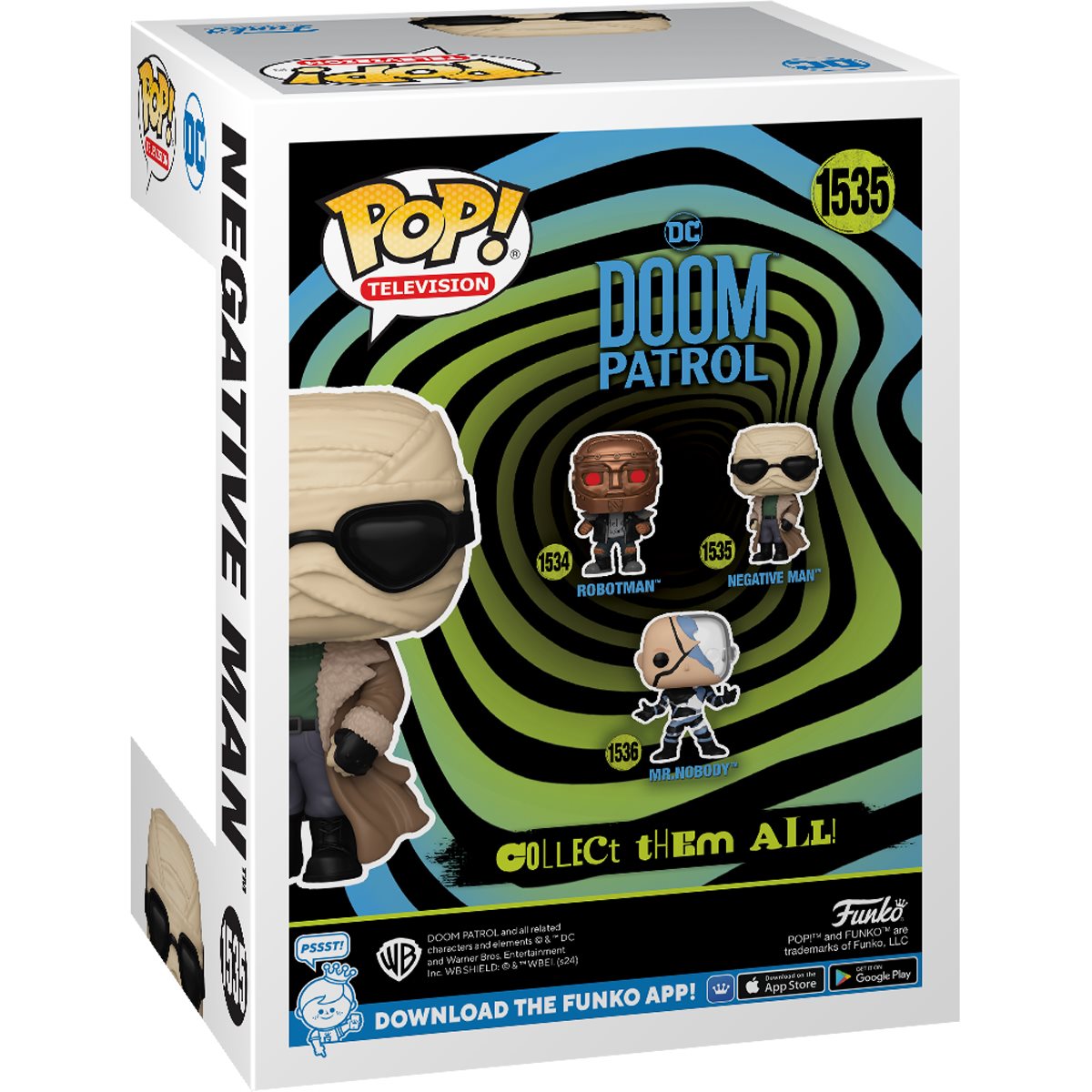 Doom Patrol Negative Man Funko Pop! Vinyl Figure #1535 Funko