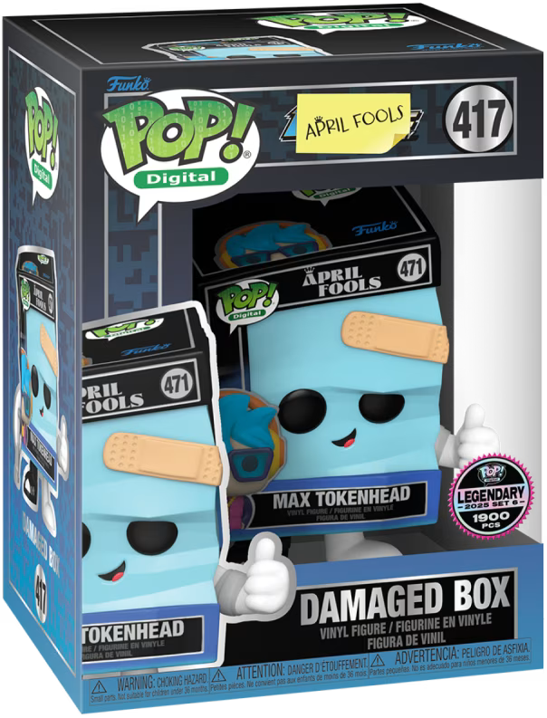 Digital: April Fools Damaged Box Funko PoP Vinyl Figure Exclusive #417