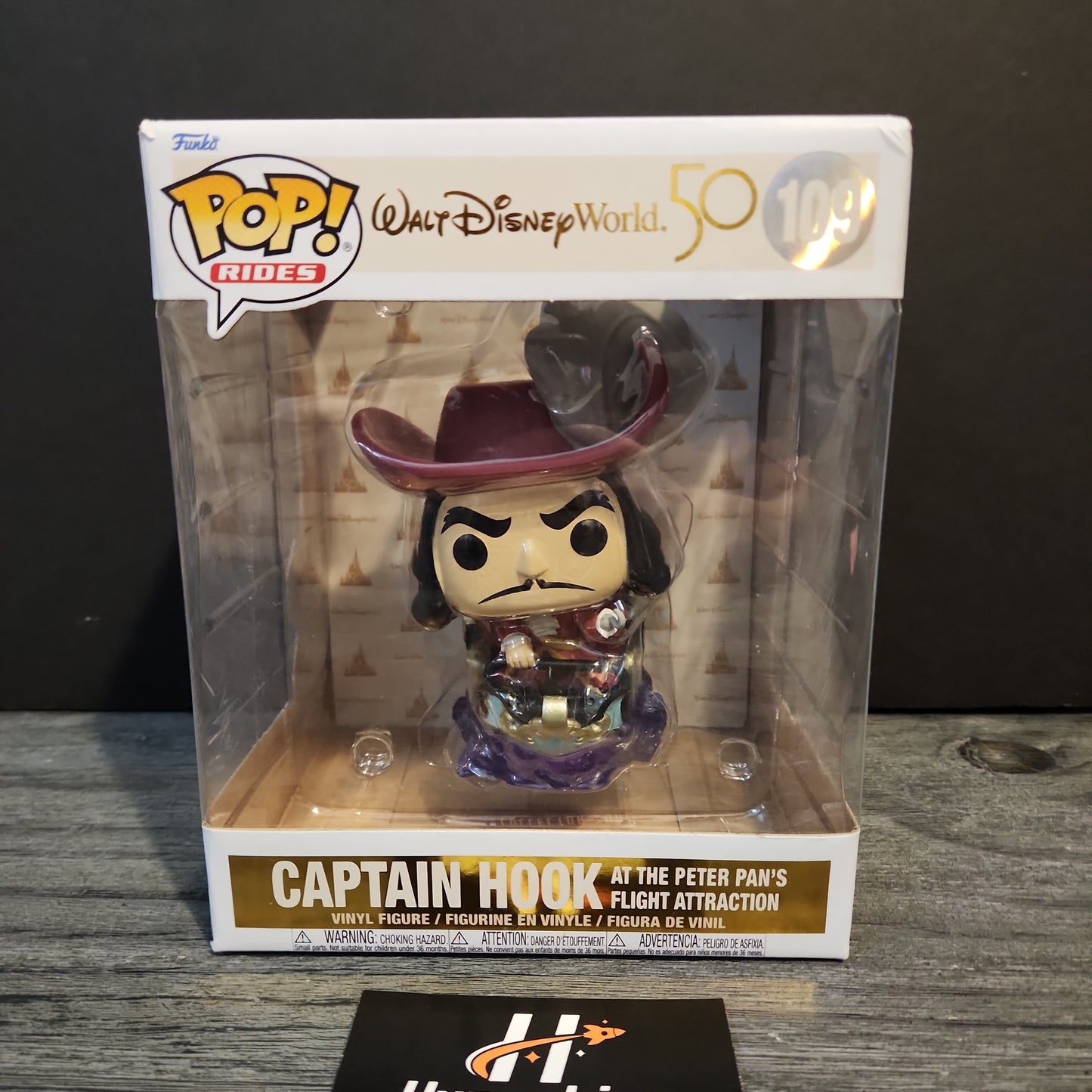 Funko PoP Disney Captain Hook at the Peter Pan's Flight Attraction Funko