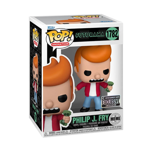 Futurama Philip J. Fry Meme Funko Pop! Vinyl Figure #1782 - Entertainment Earth Exclusive Funko