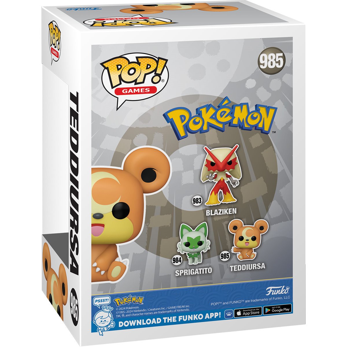 Pokemon Teddiursa Funko Pop! Vinyl Figure #985 Funko
