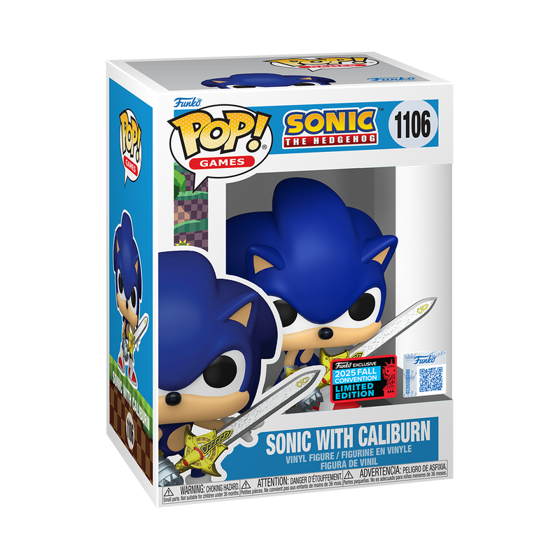 Sonic the Hedgehog Sonic with Caliburn Funko Pop! Vinyl Figure Exclusive #1106