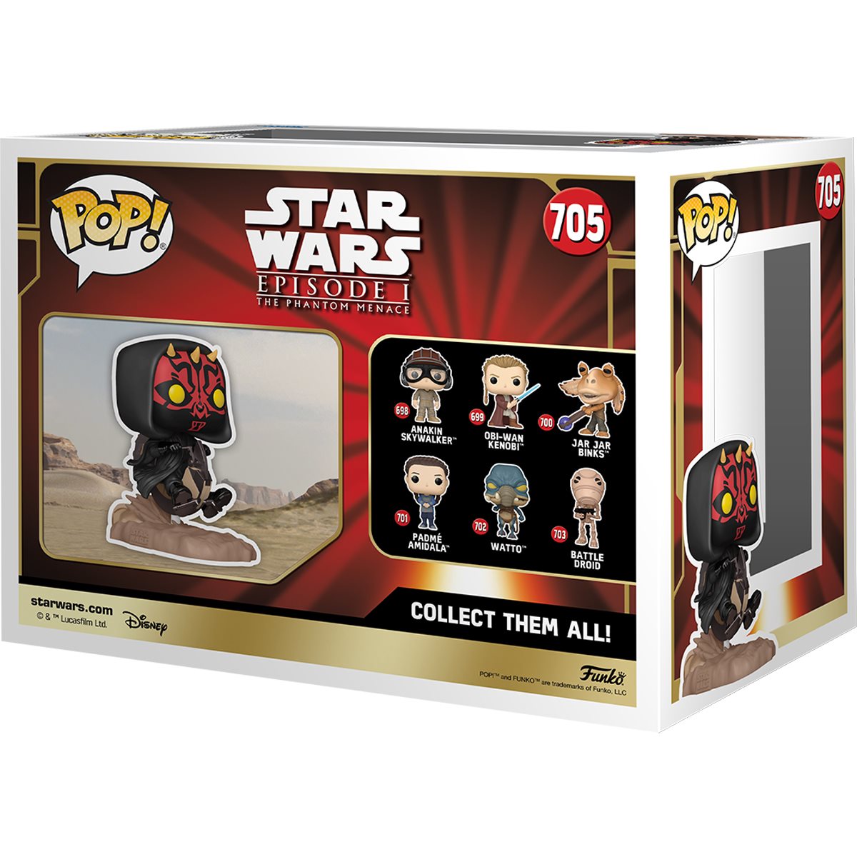 Star Wars: Episode I - The Phantom Menace Darth Maul on Bloodfin Speeder Deluxe Funko Pop! Ride #705 Funko