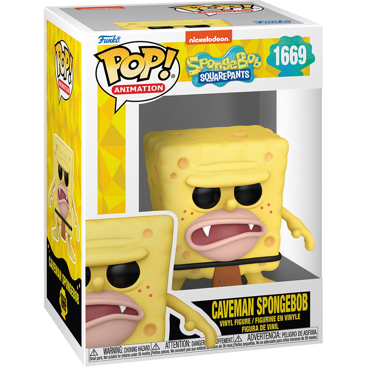 SpongeBob SquarePants 25th Anniversary Caveman SpongeBob Funko Pop! Vinyl Figure #1669 Funko