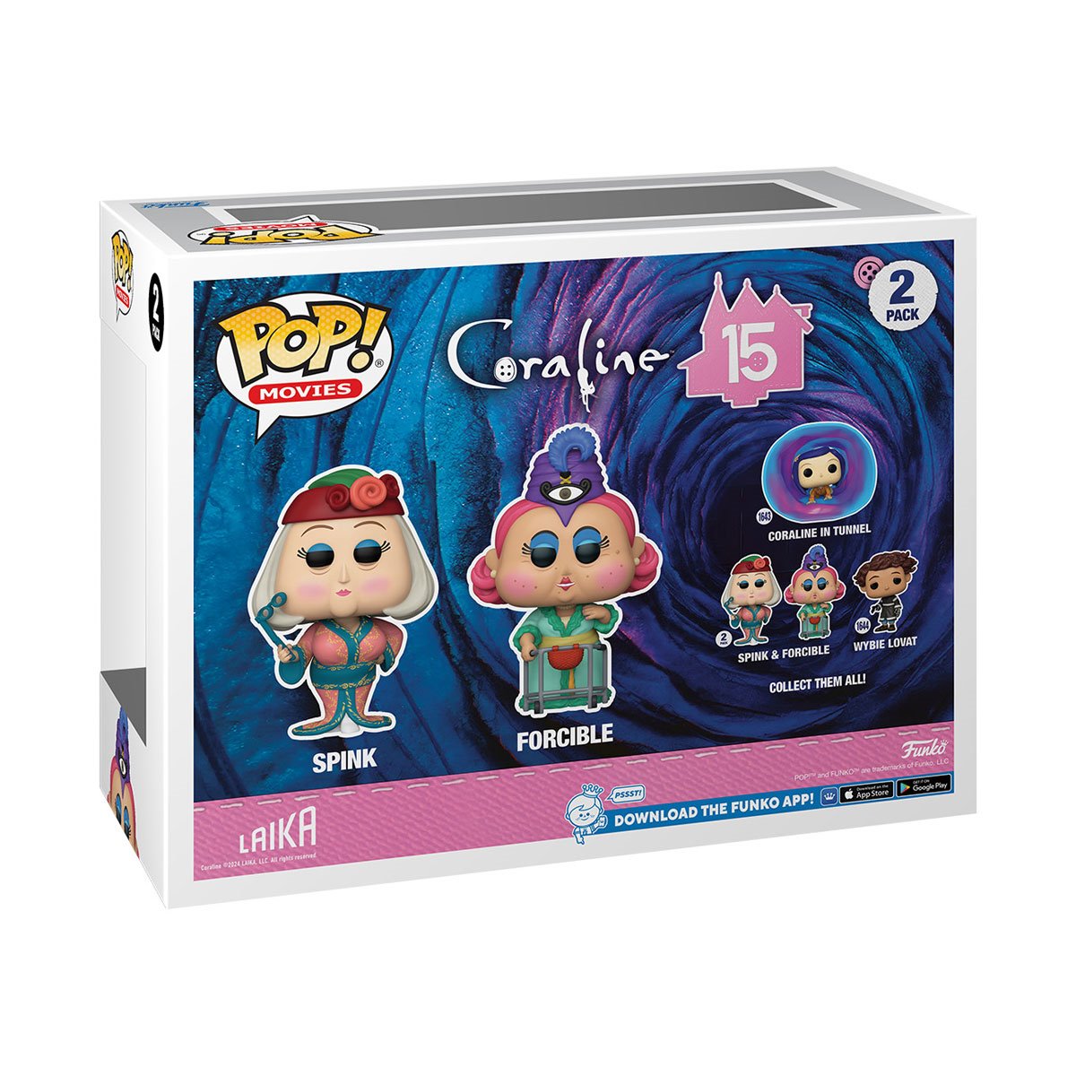 Coraline 15th Anniversary Spink and Forcible Funko Pop! Vinyl Figure 2-Pack Funko