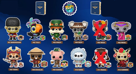 PoP Around the World 11/12 Funko PoP Bundle with Passport