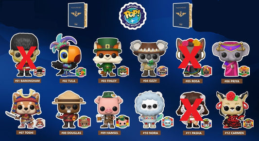 PoP Around the World 9/12 Funko PoP Bundle with Passport Funko