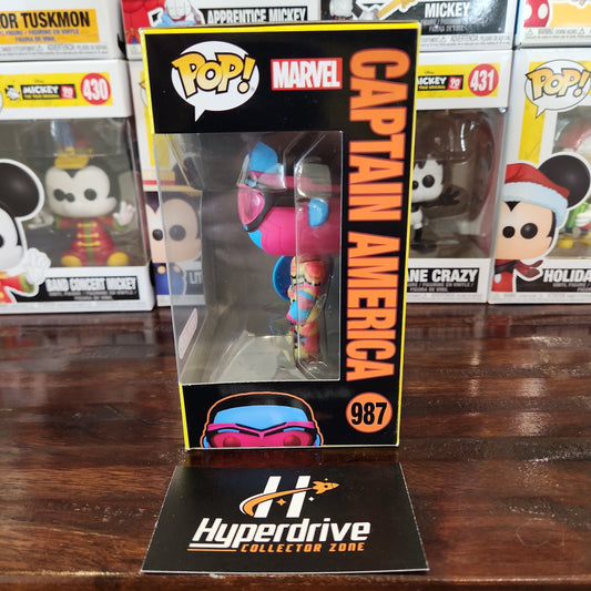 Marvel The Falcon & the Winter Soldier Captain America Blacklight Funko Pop! Vinyl Figure #987 Funko