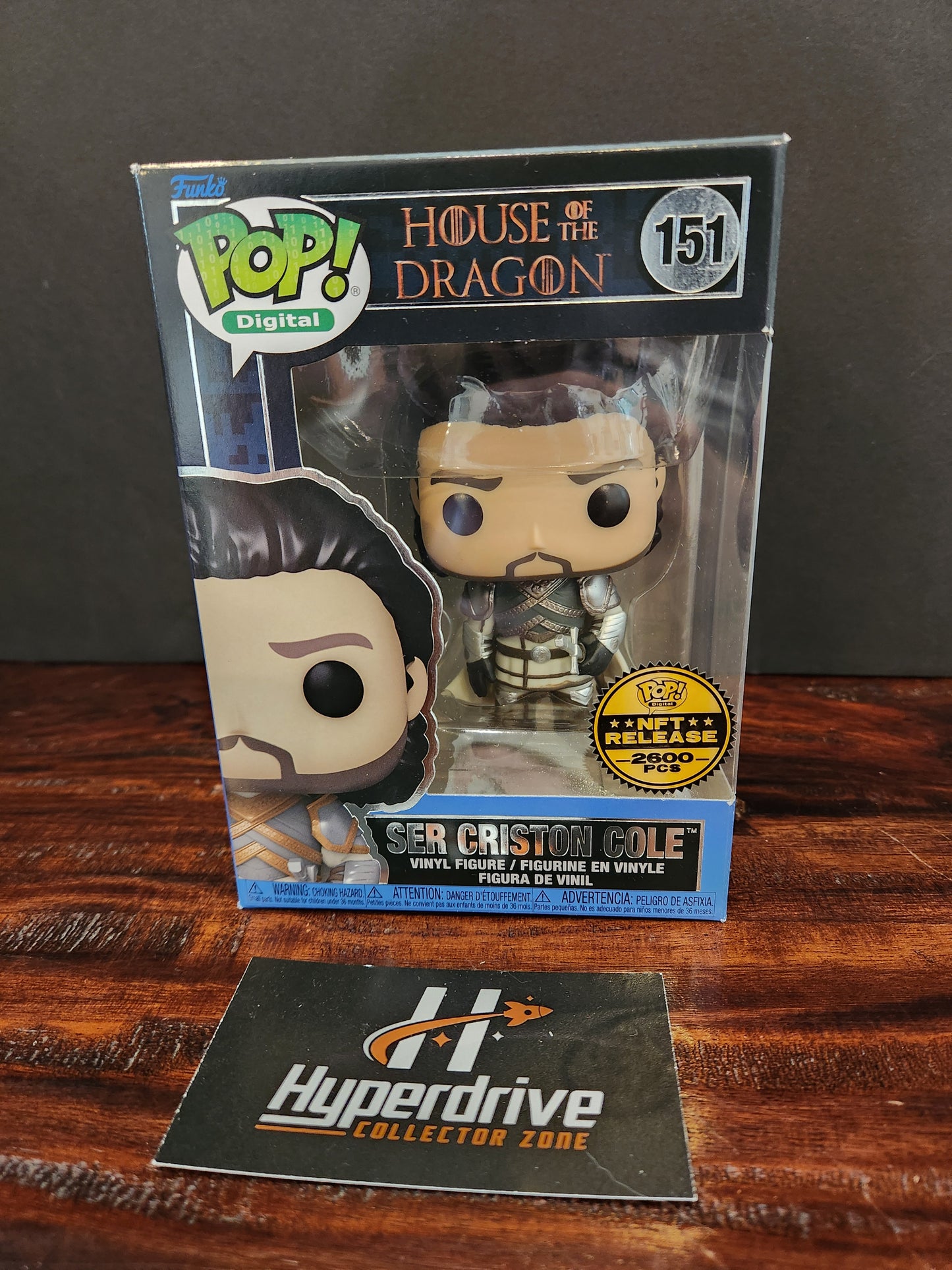 House of the Dragon Sir Criston Cole Funko PoP! Vinyl Figure NFT Release Exclusive Funko