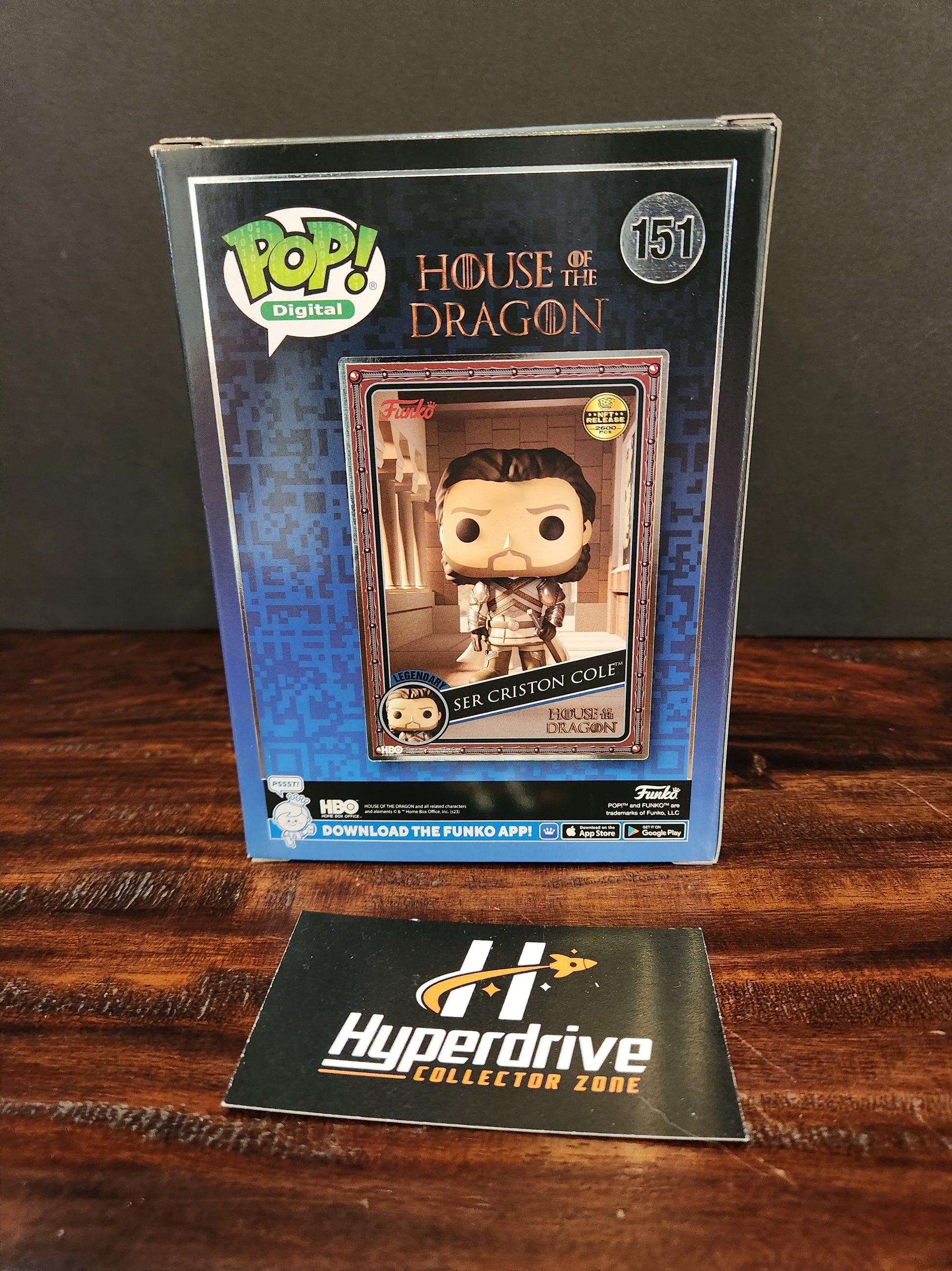 House of the Dragon Sir Criston Cole Funko PoP! Vinyl Figure NFT Release Exclusive Funko