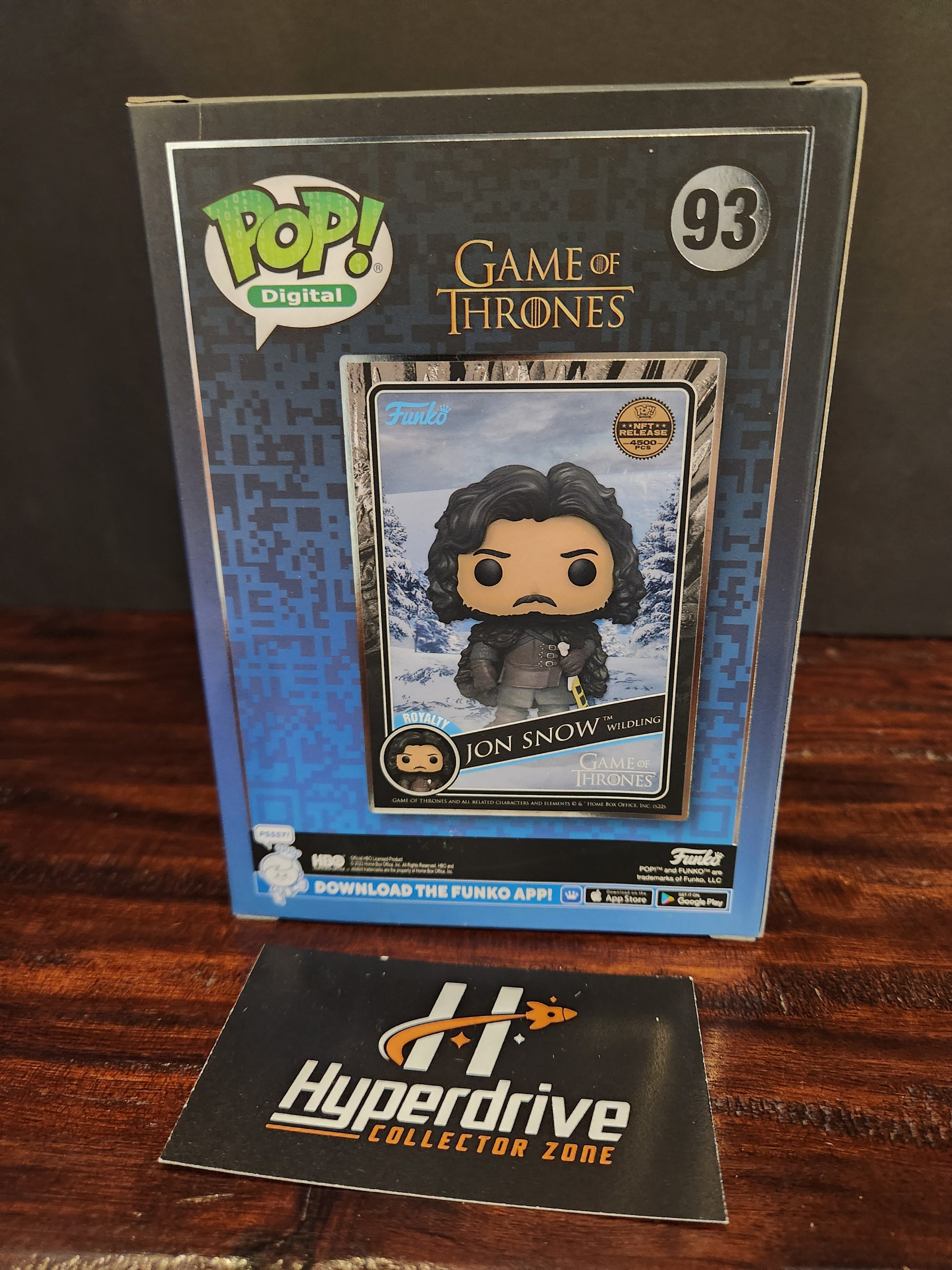 Game of Thrones Jon Snow Wildling Funko PoP! Vinyl Figure NFT Release Exclusive Funko