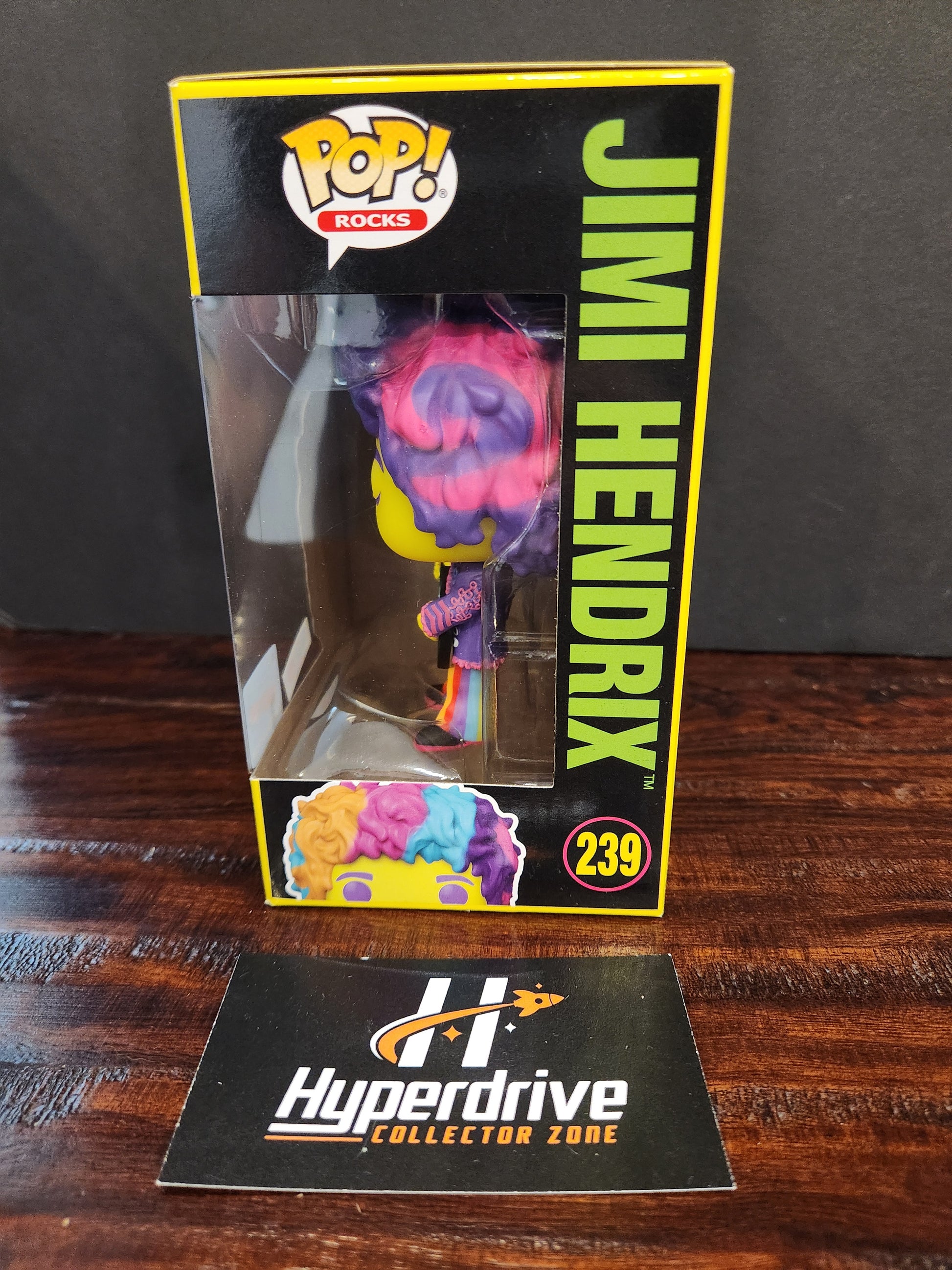 Jimi Hendrix Blacklight Funko PoP! Vinyl Figure NYCC / Festival of Fun Exclusive Funko