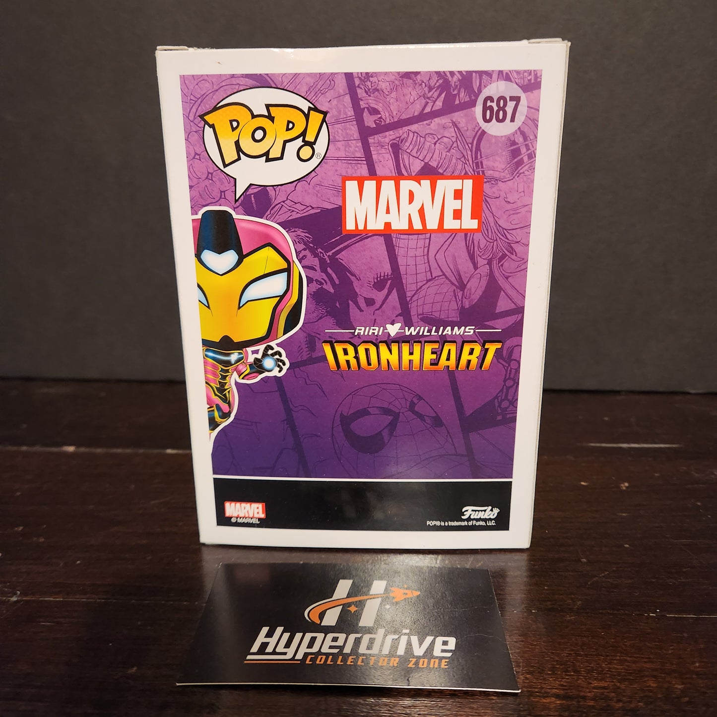 Marvel Ironheart Glow in the Dark CHASE Funko PoP Vinyl Figure #687 Funko