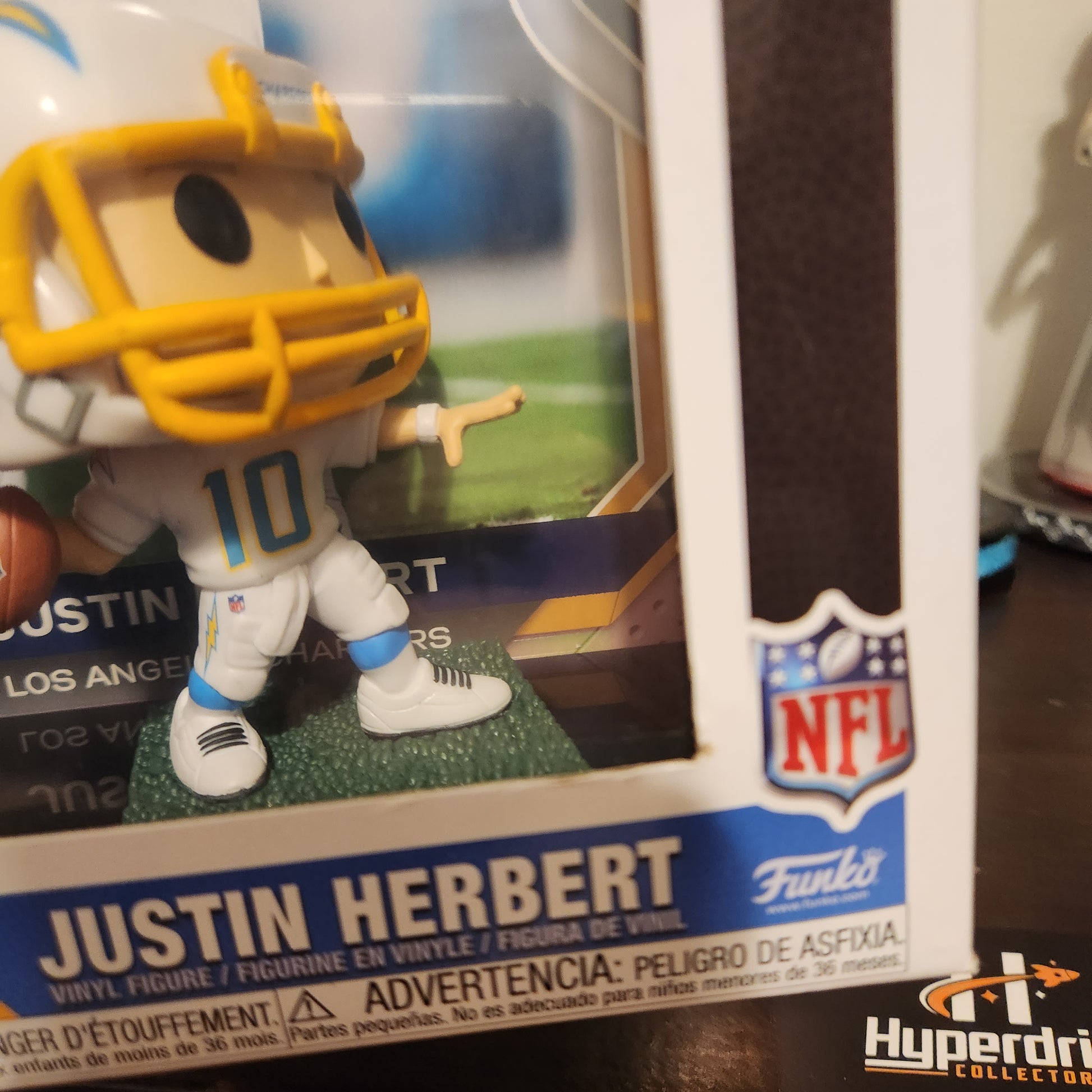 NFL Los Angeles Chargers Justin Herbert Funko Pop! Vinyl Figure Panini Prizm Exclusive Funko