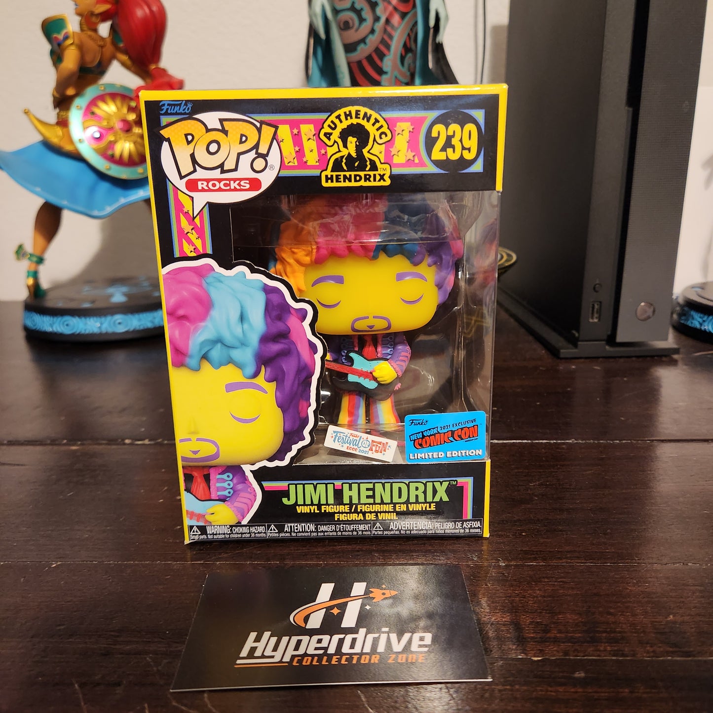 Rocks Blacklight Jimi Hendrix Funko PoP! Vinyl Figure #239 NYCC Limited Edition Funko