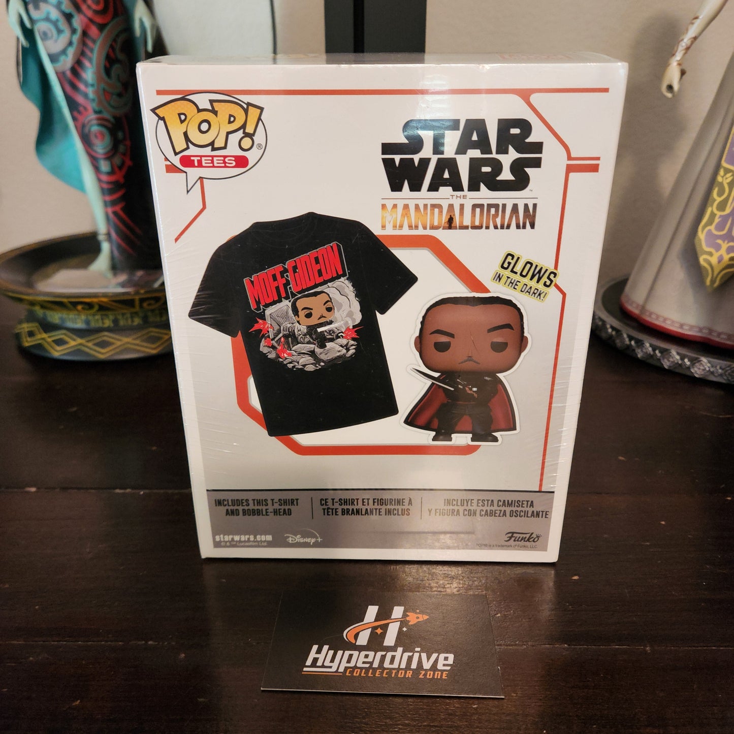 Star Wars The Mandalorian Moff Gideon Funko PoP & Tee Bundle, Size Large Funko