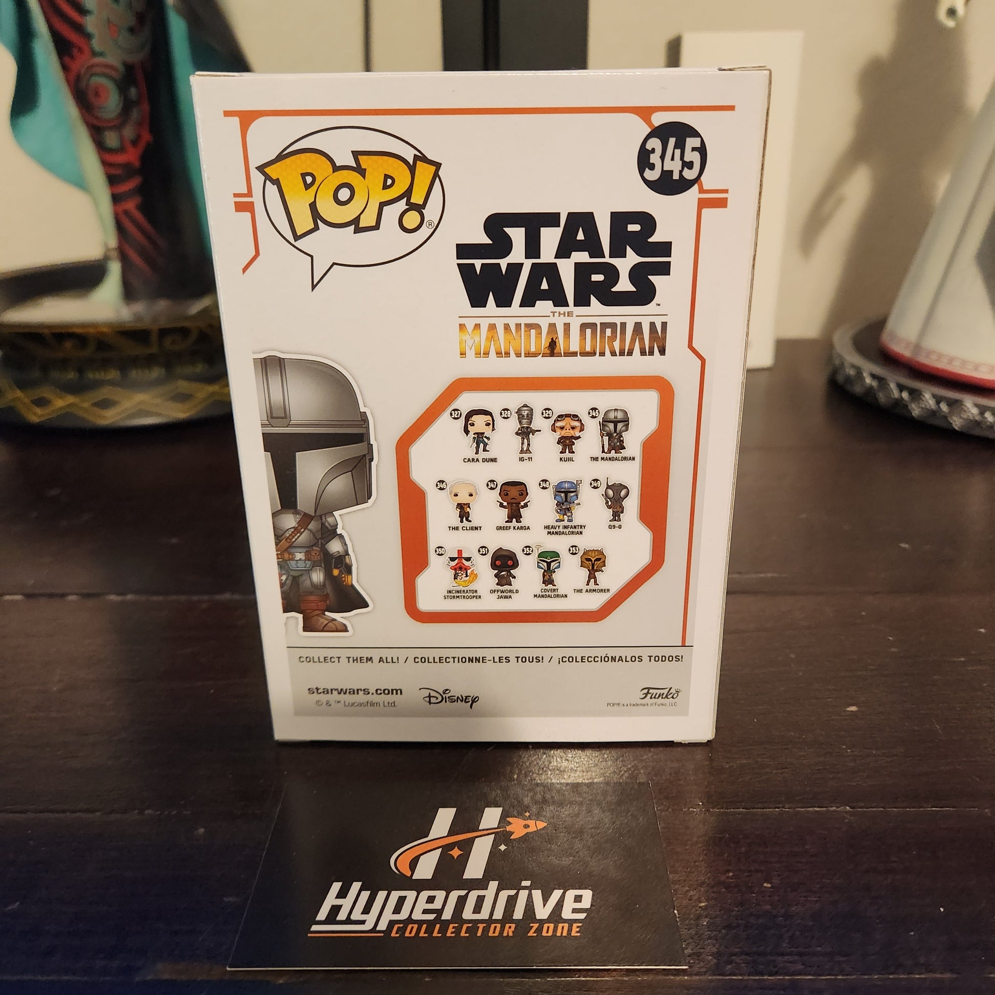 Star Wars The Mandalorian Chrome Funko PoP Vinyl Figure #345 Exclusive Funko