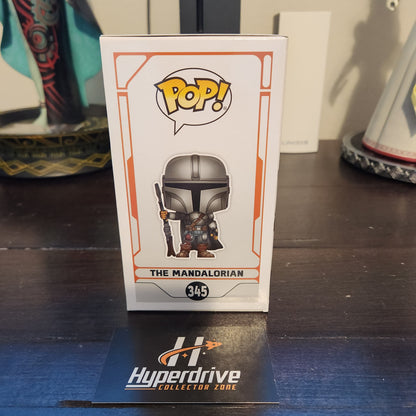 Star Wars The Mandalorian Chrome Funko PoP Vinyl Figure #345 Exclusive Funko