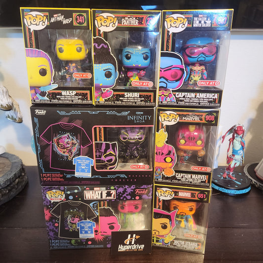 Marvel Blacklight Funko PoP Lot of 7 Funko