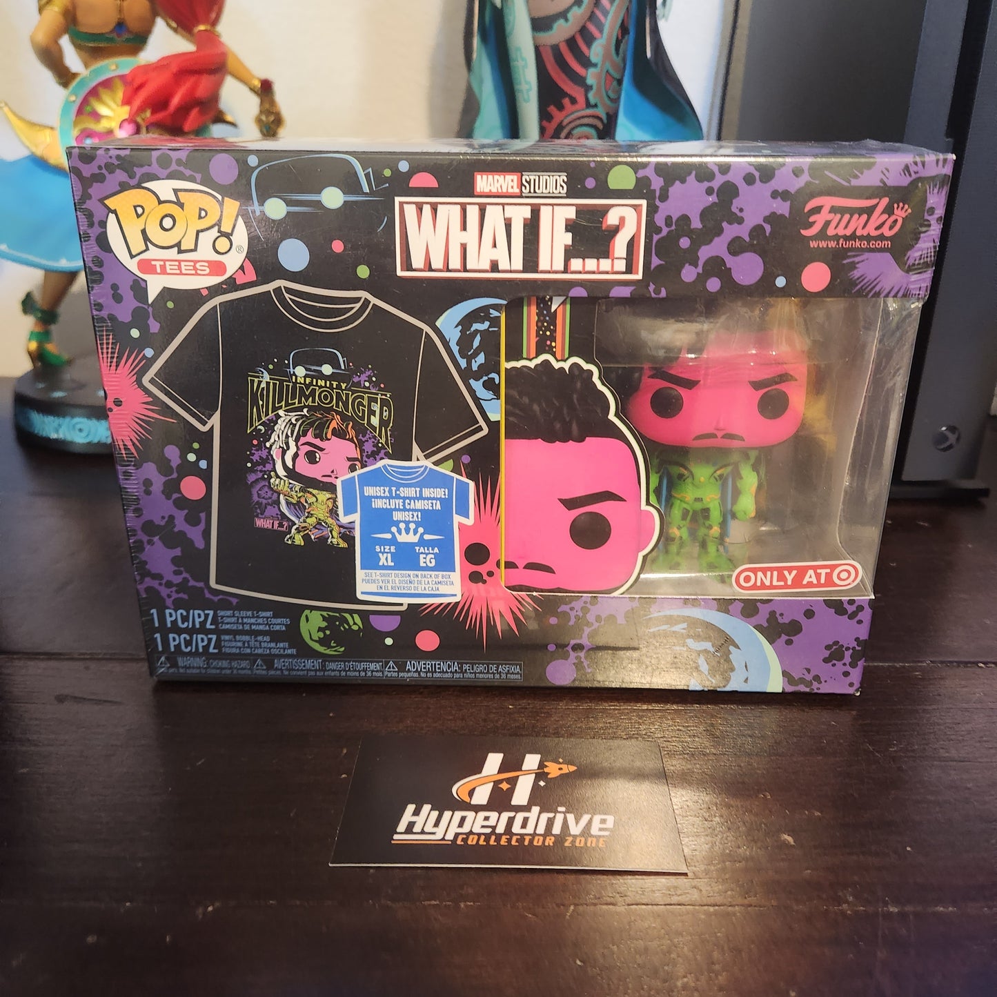 Marvel What If...? Blacklight Killmonger Funko PoP & Tee - Size XL Funko