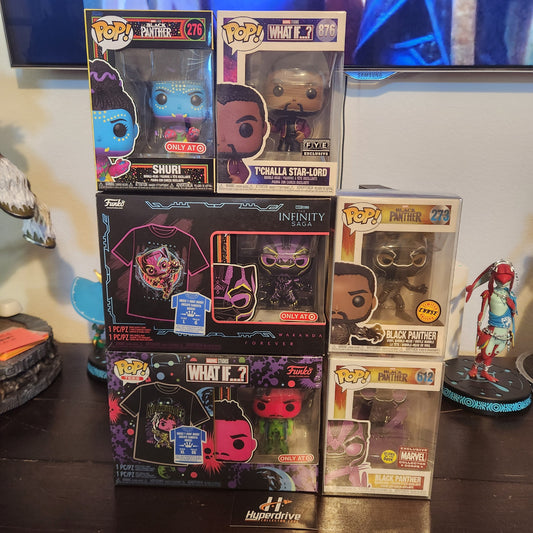 Marvel Black Panther Funko PoP Lot of 6 Funko