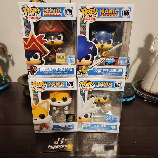 Sonic the Hedgehog Funko PoP Vinyl Figure Exclusive Bundle of 4 Funko