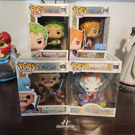 One Piece Funko Pop Bundle of 4 Funko