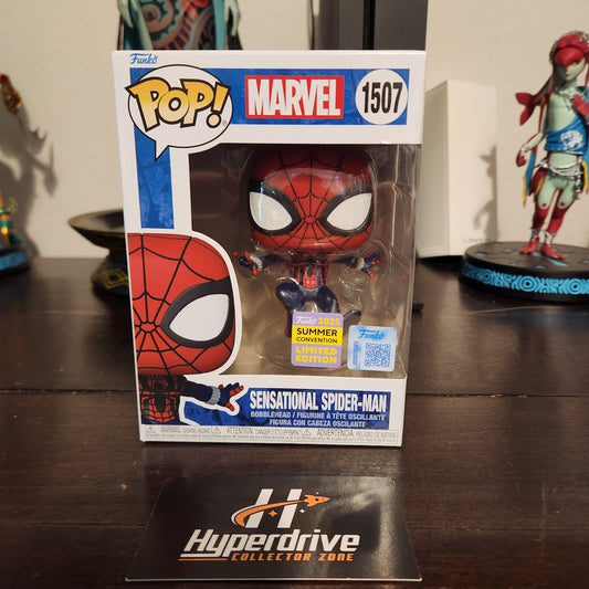 Marvel Sensational Spider-Man Funko Pop! Vinyl Figure #1507- 2025 Summer Convention Exclusive Funko