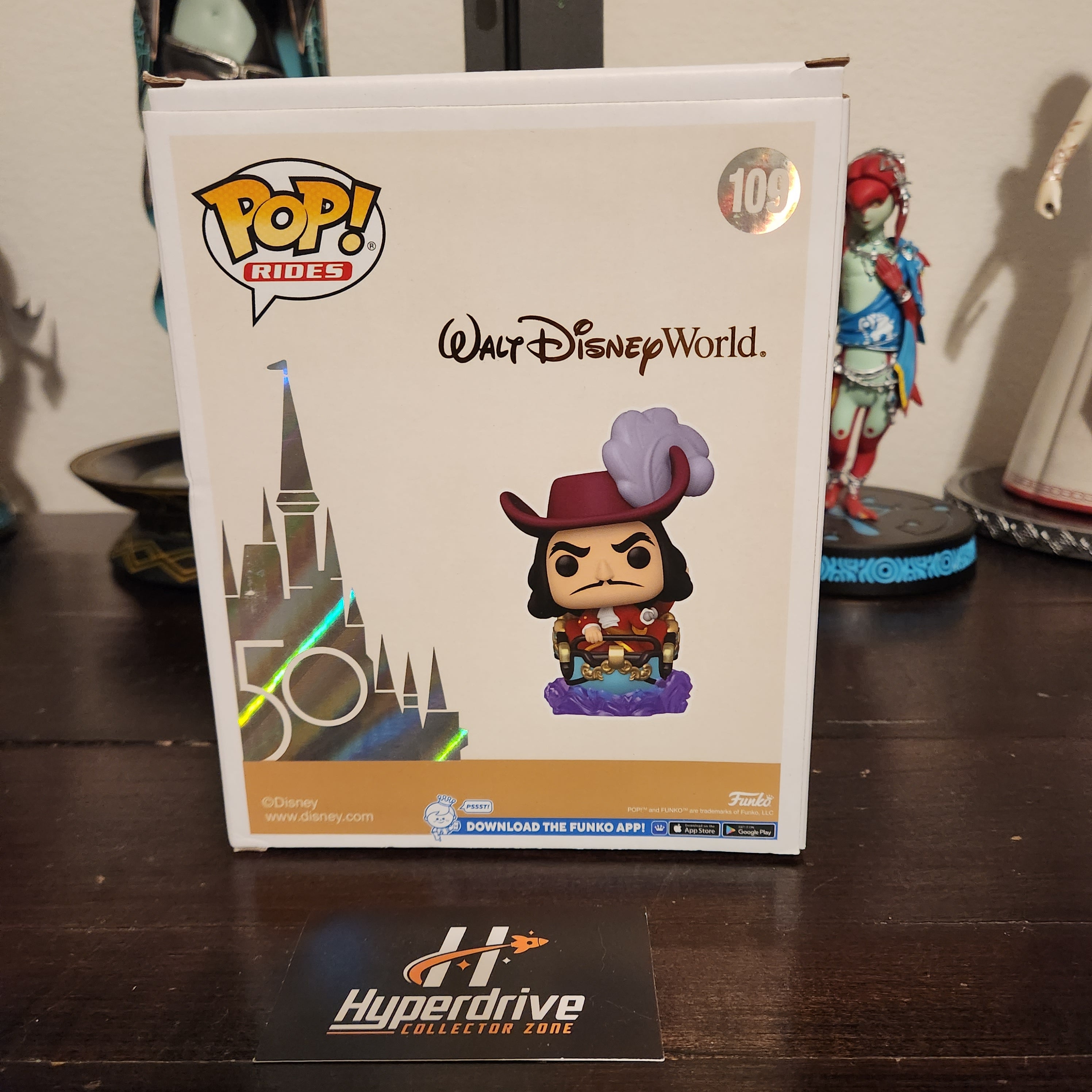 Disney Captain Hook at the Peter Pan's Flight Attraction Funko PoP
