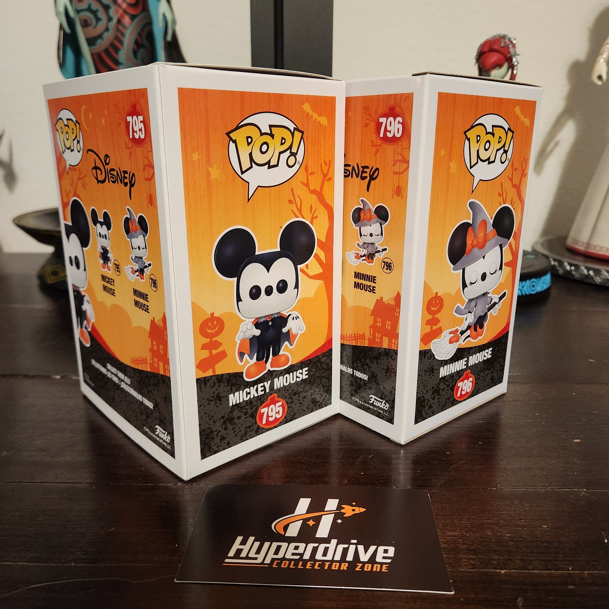 Disney Halloween Mickey & Minnie Mouse Funko Pop! Vinyl Figure Bundle Funko