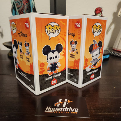 Disney Halloween Mickey & Minnie Mouse Funko Pop! Vinyl Figure Bundle Funko
